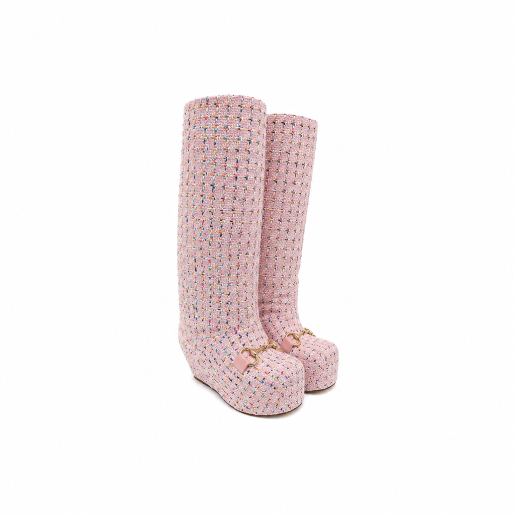 RIDING BOOTS HIGH TWEED