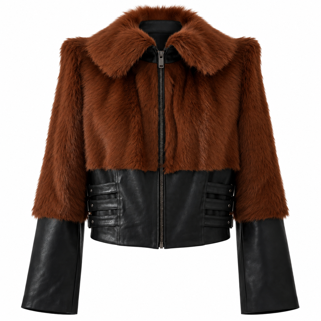 SOHO FUR BIKER JACKET
