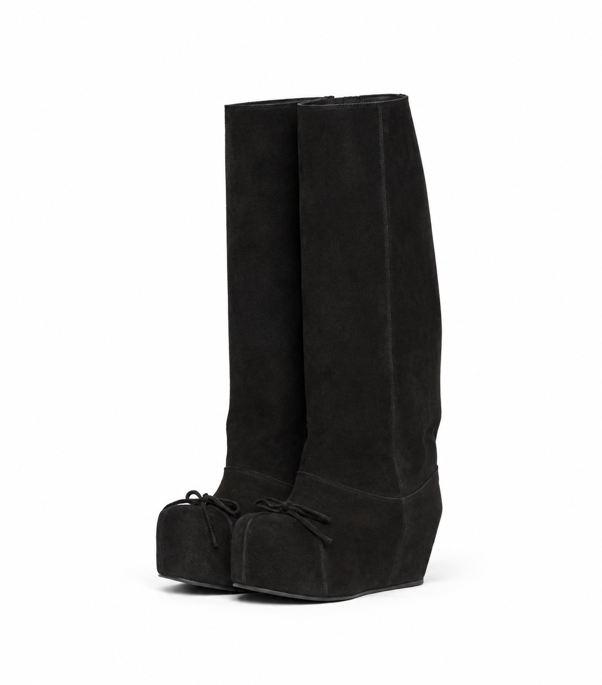 WAXED SUEDE BALLERINA RIDING BOOT